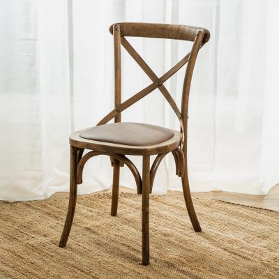 כיסא מעוצב לפינת האוכל משענת תומכת עץ מלא