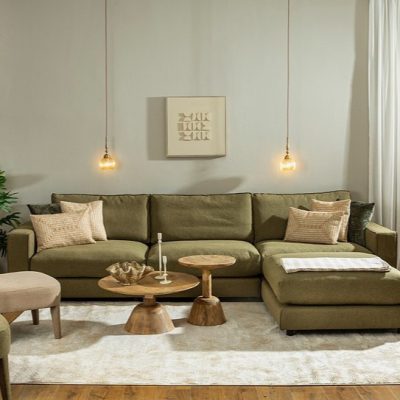 סלון מודרני ספה והדום כריות נוי שולחנות עגולים לסלון