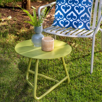 שולחן קפה נמוך אלומיניום איכותי ועמיד שולחן עגול