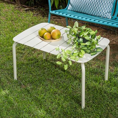 שולחן אלומיניום מלבני קטן אלומיניום איכותי וקל ספסל