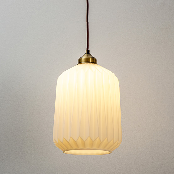 אהיל זכוכית פסים גוף תאורה תלוי עיצוב מודרני תאורה חמה