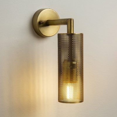 תאורת אווירה מעוצבת פליז איכותי זרוע צילינדר מסננת