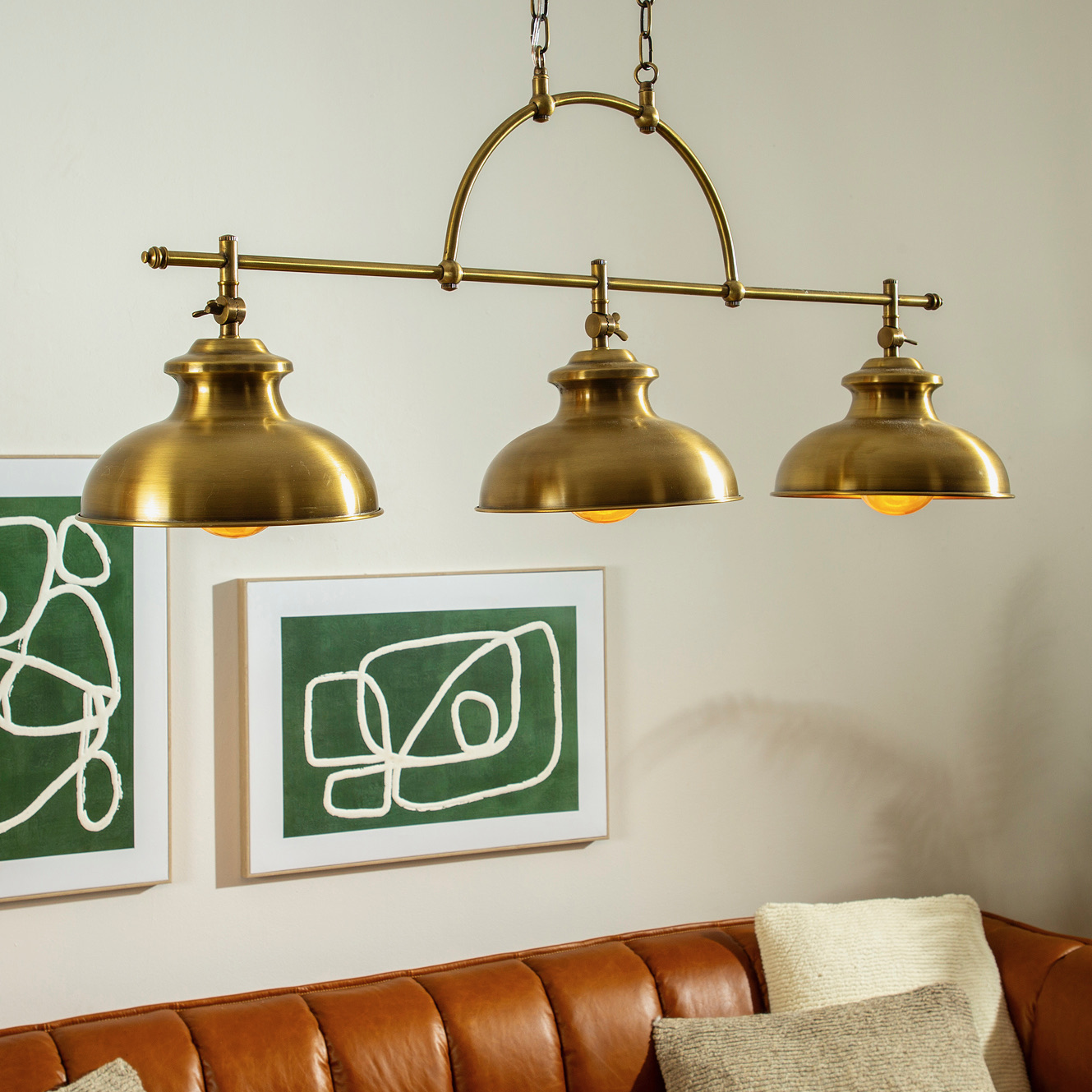 תאורה מעוצבת פליז איכותי שנדליר לסלון עיצוב כפרי