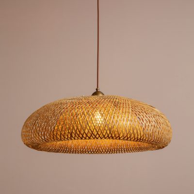 תאורה תלויה עיצוב בוהו שיק אהיל קש איכותי אווירה חמה