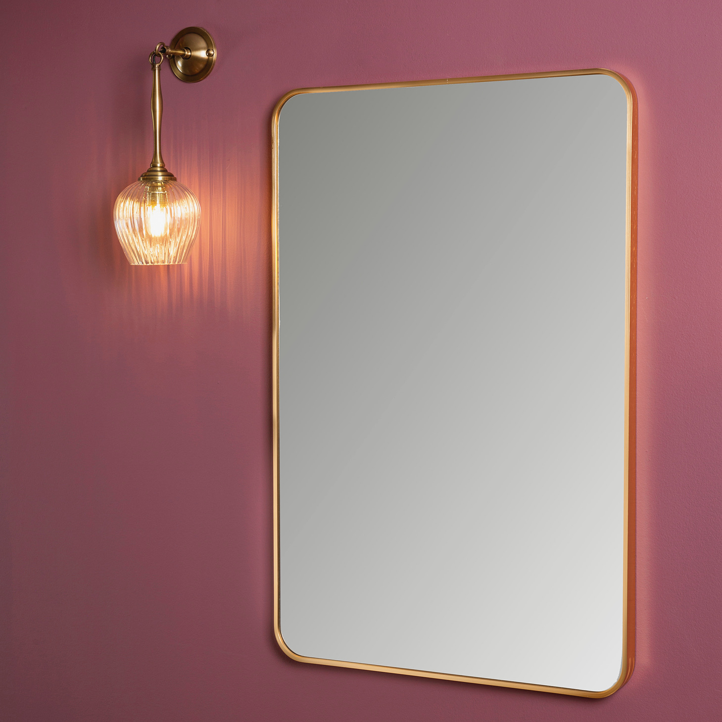 מראת אלומיניום מעוצבת מראת פנים מסגרת זהב