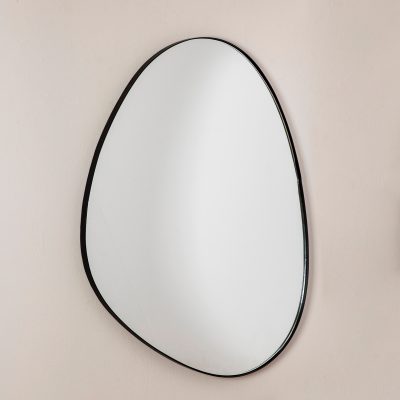 מראת פנים עיצוב מודרני צורה אסימטרית מסגרת דקה