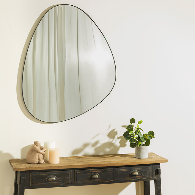 מראת אלומיניום מסגרת דקה מראת פנים מעוצבת